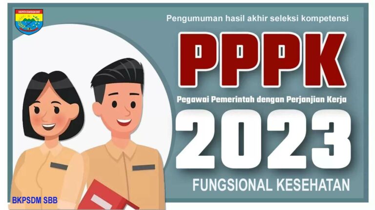 Pengumuman hasil akhir seleksi kompetensi Calon PPPK untuk jabatan fungsional kesehatan di lingkungan Pemerintah Kabupaten Seram Bagian Barat Tahun Anggaran 2023